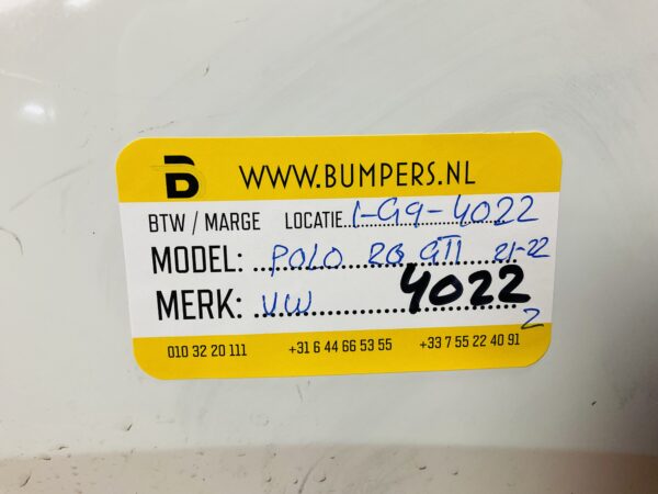 BUMPER VOLKSWAGEN POLO 2G GTI FACELIFT 2021-2023 ACHTERBUMPER 1-G9-4022Z
