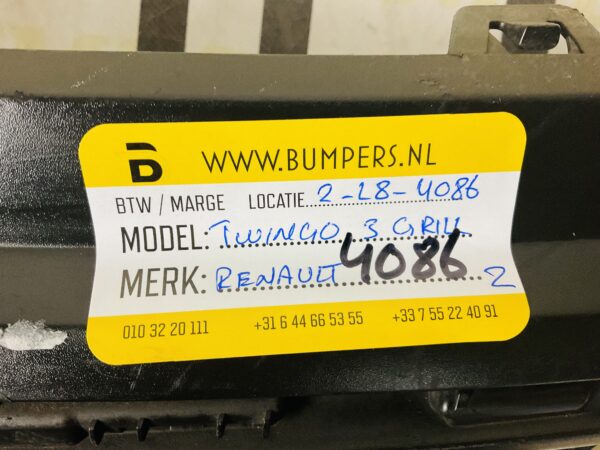 Bumper Grill Renault Twingo 3 622566433R Gril 2-M3-4086z