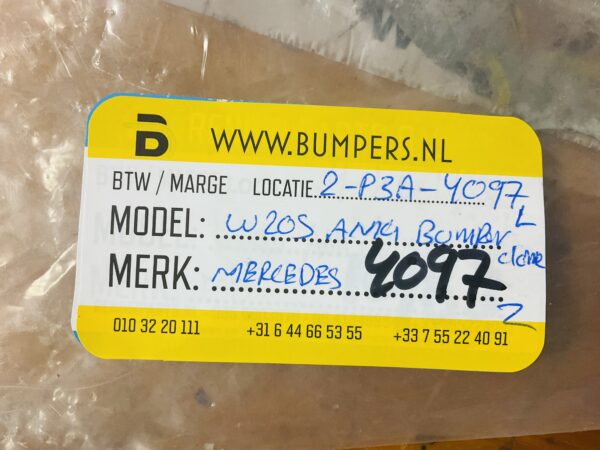 Bumper Chrome W205 AMG Sedan A2058851474 Links 2-P3A-4097z