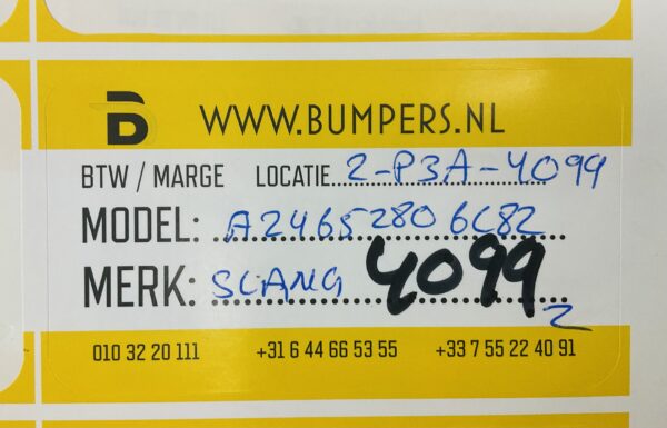 Afbeeldingen Mercedes A Klasse W246 AMG A2465280682 Slang 2-P3A-4199z