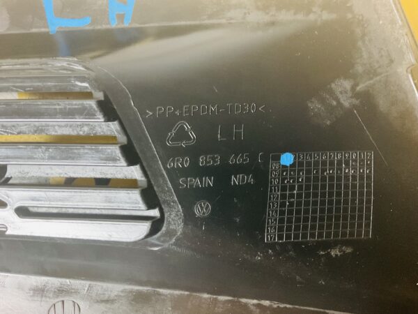 Bumper Rooster Volkswagen 6R 853665C LH Afbeelding 2-P3A-4104z