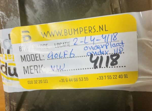 Onderplaat Volkswagen Polo 6C Onderplaat/onderlip 2-L4-4118z