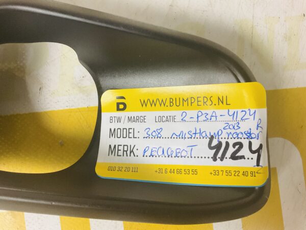 Mistlamp Houder Peugeot 308 Mistlamp Frame Rechts 9818574377 2-P3A-4124z