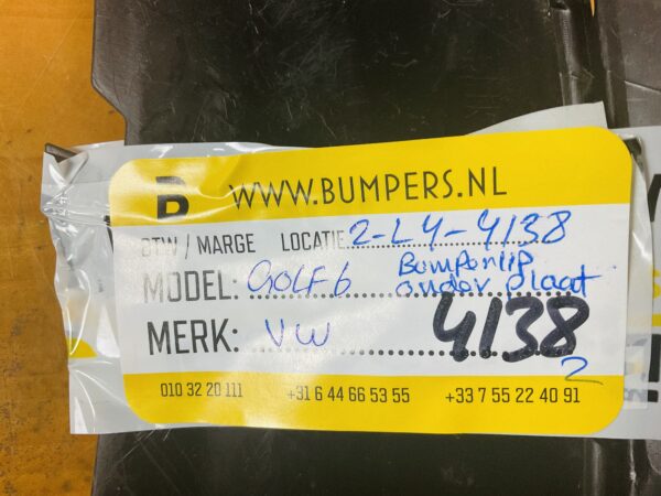 Onderplaat Volkswagen Golf 6 Onderplaat/onderlip 2-L4-4138z