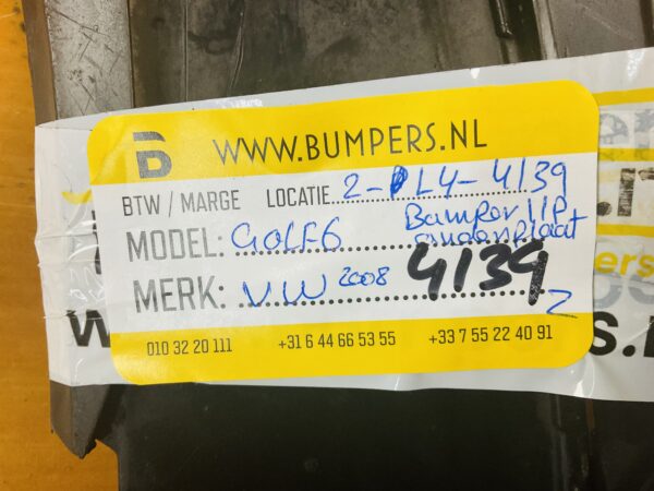 Onderplaat Volkswagen Golf 6 2008 Onderplaat/onderlip 2-L4-4139z