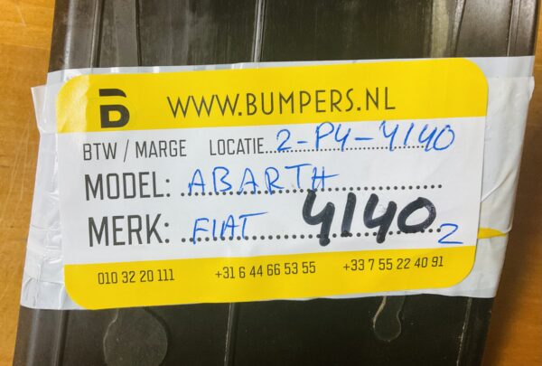 Bumper houder Fiat 500 Abarth Origineel Drager 2-P4-4140z