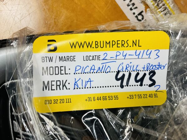 Grill Voorbumper Kia Picanto 2011-2017 Origineel Grill + Roosters 86351-1Y300 2-P4-4143z