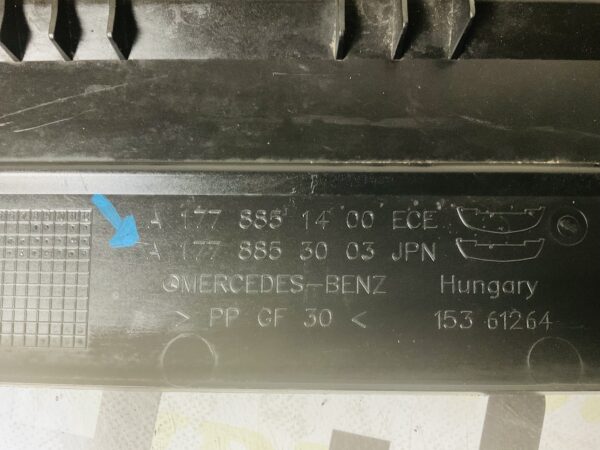 BumperLip Mercedes A Klasse W177 Normaal A1778851400 Onderplaat 2-L3-3677Z