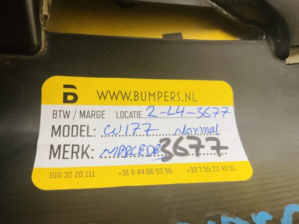 BumperLip Mercedes A Klasse W177 Normaal A1778851400 Onderplaat 2-L3-3677Z
