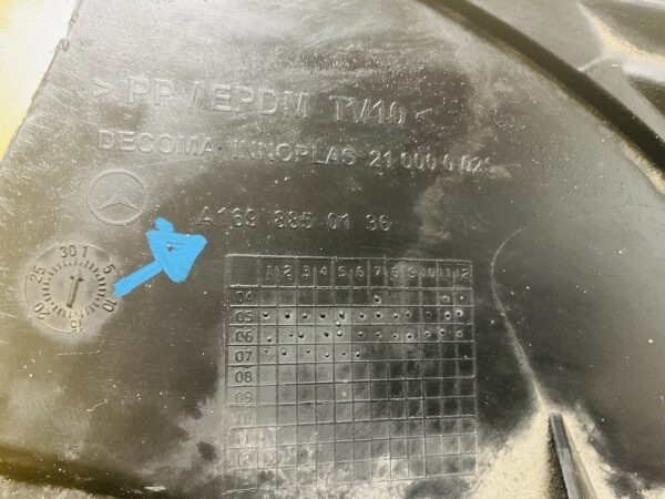 Bumperlip Mercedes B Klasse W169 A1698850136 Onderplaat 2-L4-3688z