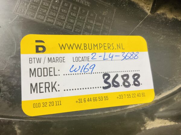 Bumperlip Mercedes B Klasse W169 A1698850136 Onderplaat 2-L4-3688z