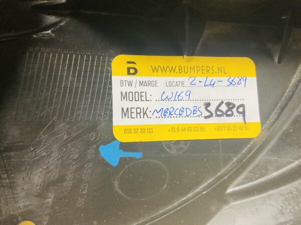 Bumperlip Mercedes B Klasse W169 A1698850336 Onderplaat 2-L4-3689z