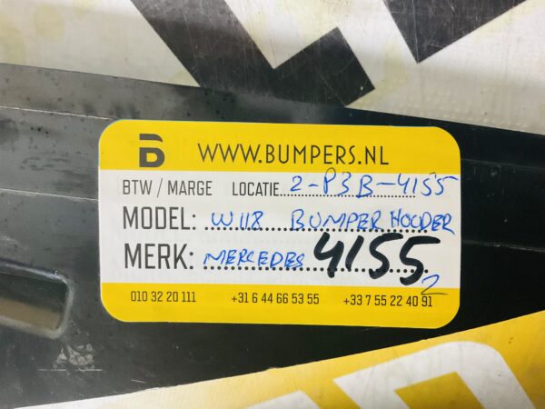 Bumper Houder Mercedes CLA W118 Bumperhouder Origineel 2-P3B-4155z