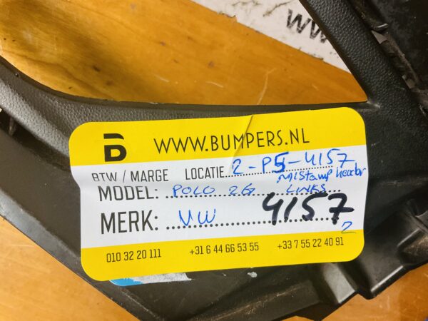 Bumper Houder Volkswagen Polo 2G Mistlamp Houder 2017-2022  2-P5-4157z