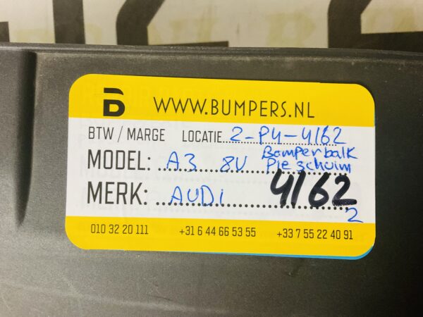 Bumperbalk Houder Audi A3 8V Piepschuim Origineel Balk + sensor kabel 2-P4-4162z