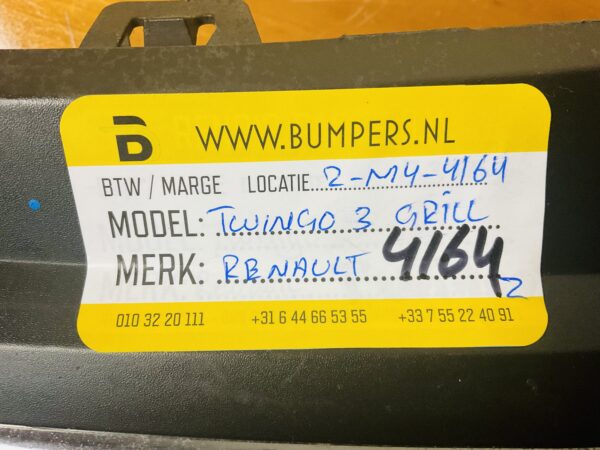 Grill Renault Twingo 3 Bumper Grill 2-M4-4164z