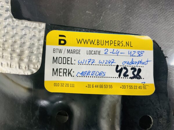 Afdekplaat Motor MERCEDES A KLASSE W177 B W247 Onderplaat 2-L4-4238z
