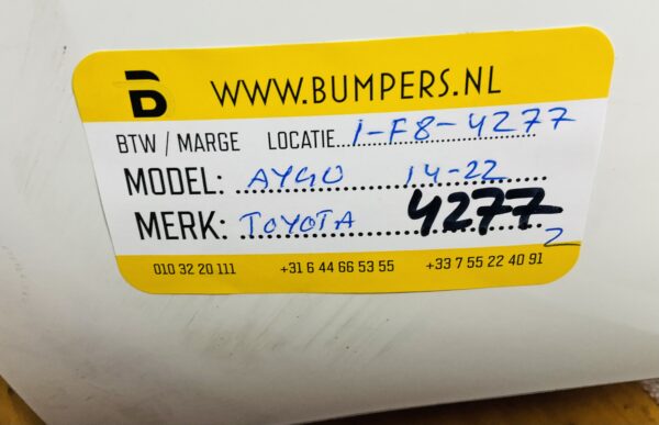BUMPER Toyota Aygo 2014-2022 ACHTERBUMPER 1-F8-4277z