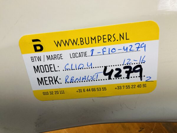 BUMPER Renault Clio 4 2012-2016 ACHTERBUMPER 1-F10-4279z