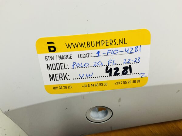 BUMPER Volkswagen Polo 2G Facelift 2022-2023 ACHTERBUMPER 1-F10-4281z