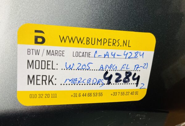 BUMPER Mercedes C Klasse W205 AMG Facelift 2017-2021 VOORBUMPER 1-A4-4284z