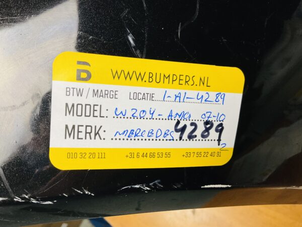 BUMPER Mercedes C Klasse W204 AMG 2007-2010 VOORBUMPER 1-A1-4289z