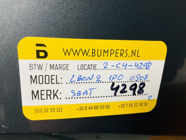 BUMPER Seat Leon 2 1P0 2005-2008 VOORBUMPER 2-C4-4298z