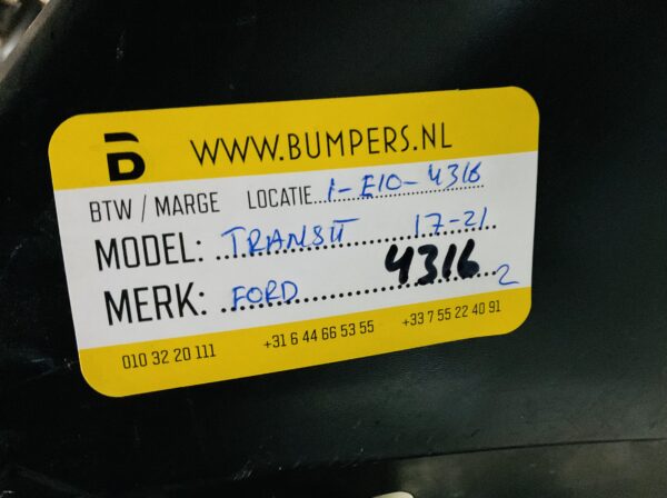 BUMPER Ford Transit  2017-2021 ACHTERBUMPER 1-E10-4316z