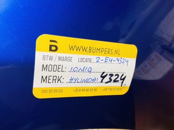 BUMPER Hyundai Ioniq VOORBUMPER 2-E4-4324z