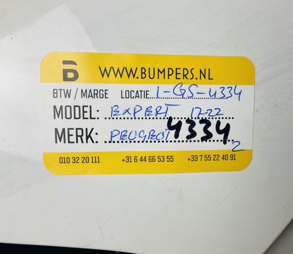 BUMPER Opel Vivaro 2017-2022 VOORRBUMPER 1-G5-4334z