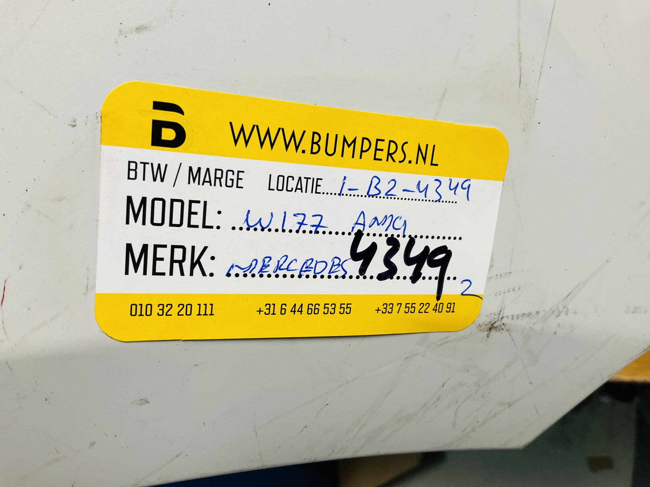 BUMPER Mercedes A Klasse W177 AMG VOORBUMPER 1-B2-4349z