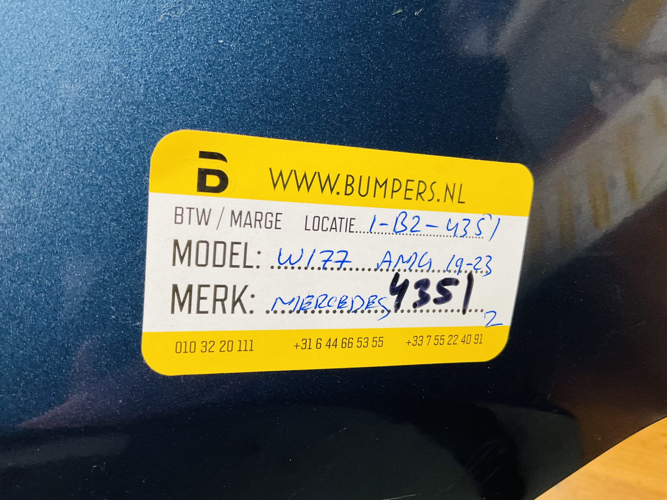 BUMPER Mercedes A Klasse W177 AMG 2019-2023 VOORBUMPER 1-B2-4351z
