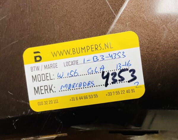 BUMPER Mercedes GLA Klasse W156 kls 2013-2019 VOORBUMPER 1-B3-4353z