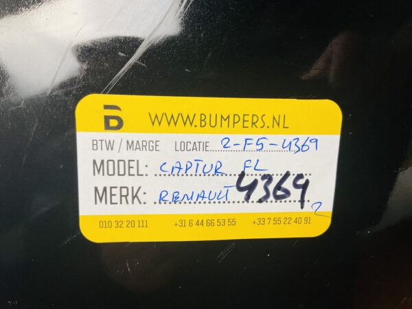 Bumper Renault Captur Facelift 2016-2019 Voorbumper 2-F5-4369z