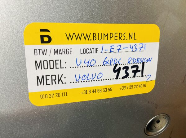 Bumper Volvo V40 6xpdc R-Design Rdesign  Voorbumper 1-E7-4371z