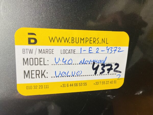 Bumper Volvo V40 Normaal Voorbumper 1-E2-4372z