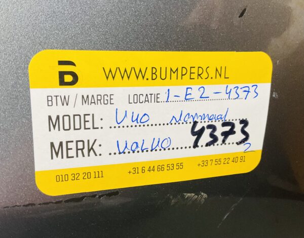 Bumper Volvo V40 Normaal Voorbumper 1-E2-4373z