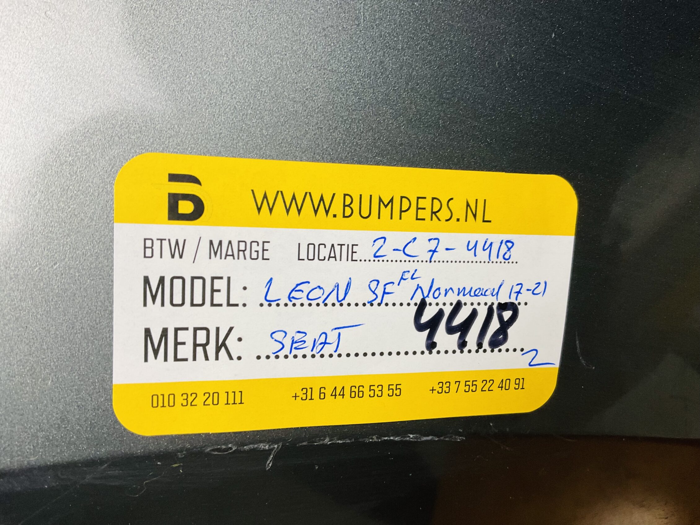 BUMPER Seat Leon SF Facelift Normaal 2017-2021 VOORBUMPER 2-C7-4418z