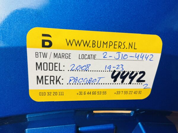 BUMPER Peugeot 2008 2019-2023 VOORBUMPER 2-J10-4442z