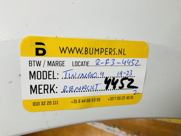 BUMPER Renault Twingo 4 2019-2023 VOORBUMPER 2-F3-4452z