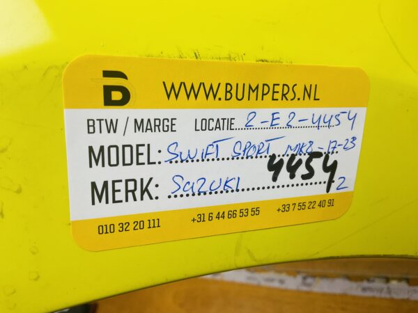 BUMPER Suzuki Swift Sport MK8  2017-2023 VOORBUMPER 2-E7-4454z