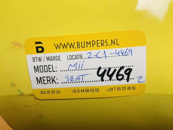 BUMPER Seat Mii 2011-2022 VOORBUMPER 2-C1-4469z