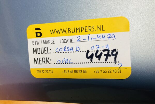 BUMPER Opel Corsa D 2007-2011 VOORBUMPER 2-i1-4479z