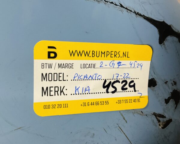 BUMPER Kia Picanto  2017-2022 VOORBUMPER 2-G7-4529z