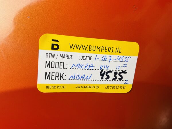 BUMPER Nisan Micra K14 2017-2022 VOORBUMPER 1-G7-4535z