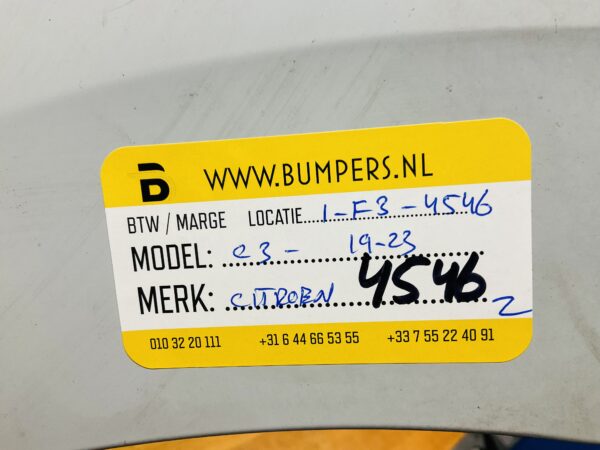 BUMPER Citroen C3 2019-2023 VOORBUMPER 1-F3-4546z