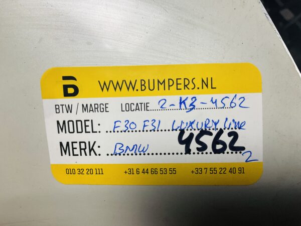 Bumper BMW F30 F31 Luxury Line Voorbumper 2-K3-4562z