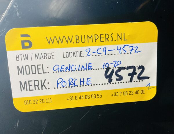 Bumper Porsche Carerra 911 (99750531110 FFF) 2007-2012 Voorbumper 2-C9-4572z