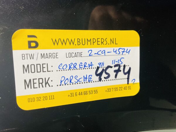 Bumper Porsche Carerra 911 (99150531100-07FFF) 2007-2012 Voorbumper 2-C9-4574z