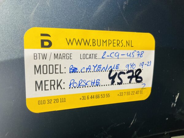 Bumper Porsche Cayenne 9Y0 (9Y0 207 22) 2018-2022 Voorbumper 2-C9-4578z